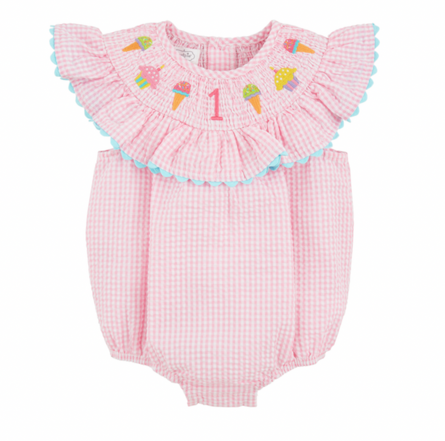 1st Birthday Smocked Bubble