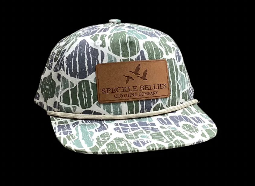5 panel Foggy Marsh SBCC Leather Patch