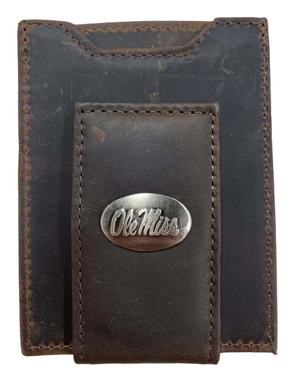 Crazy Horse Front Pocket Wallet Ole Miss