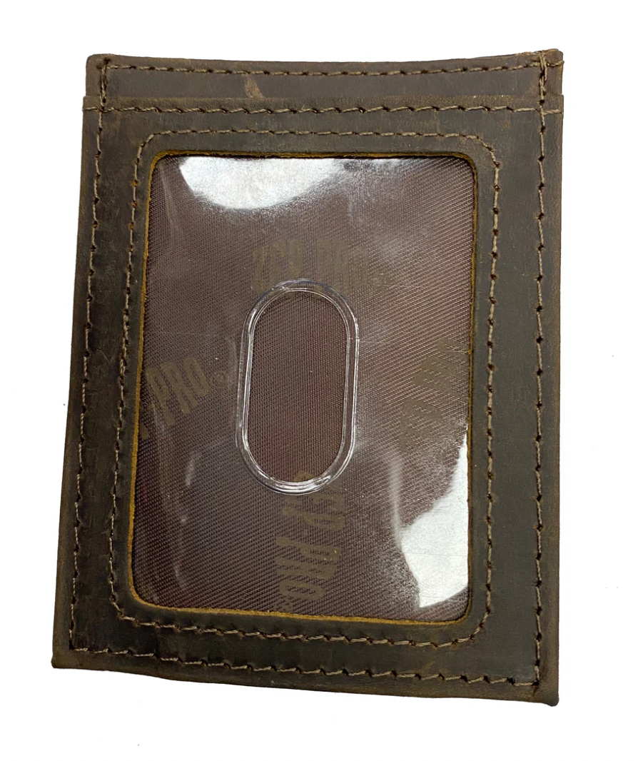 Crazy Horse Front Pocket Wallet MSU