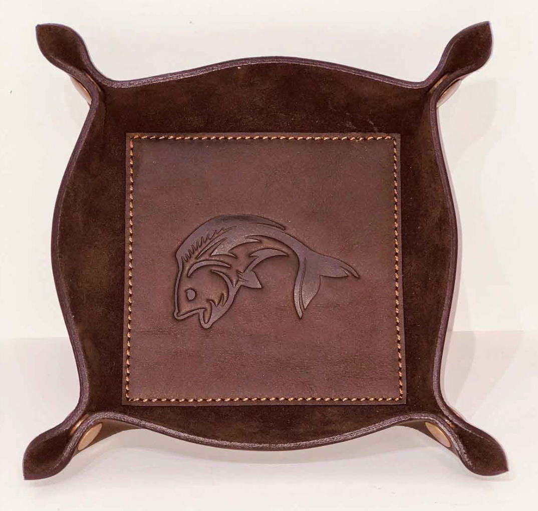 Men's Leather embossed Valet Tray
