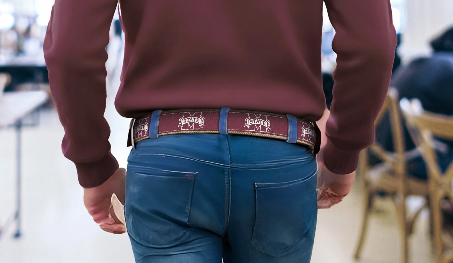 MSU Ribbon Belt