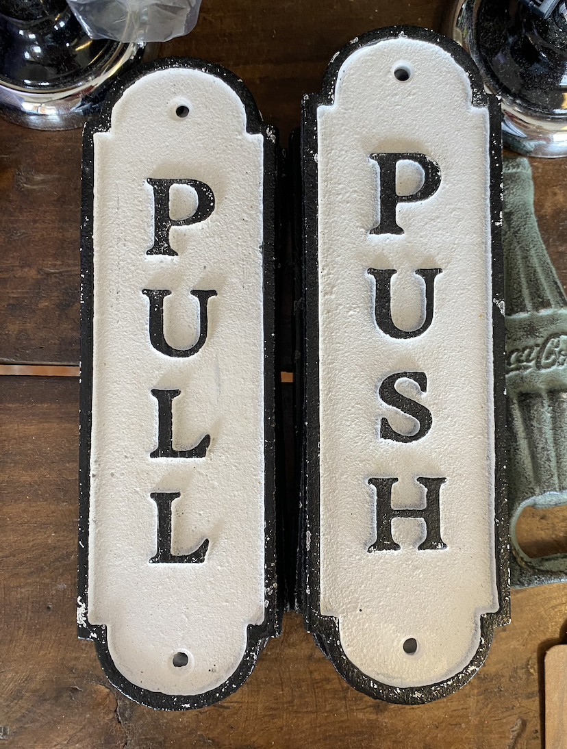 Push/Pull Door Sign