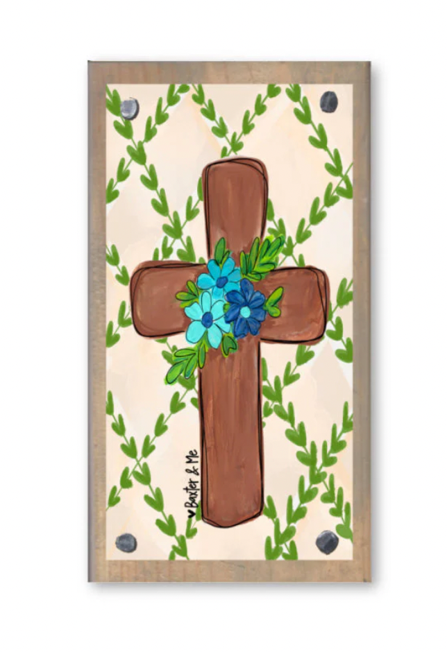 Spring Cross Happy Block