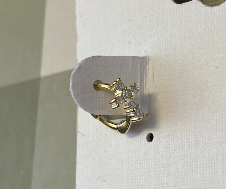 Tiny Cross Huggies