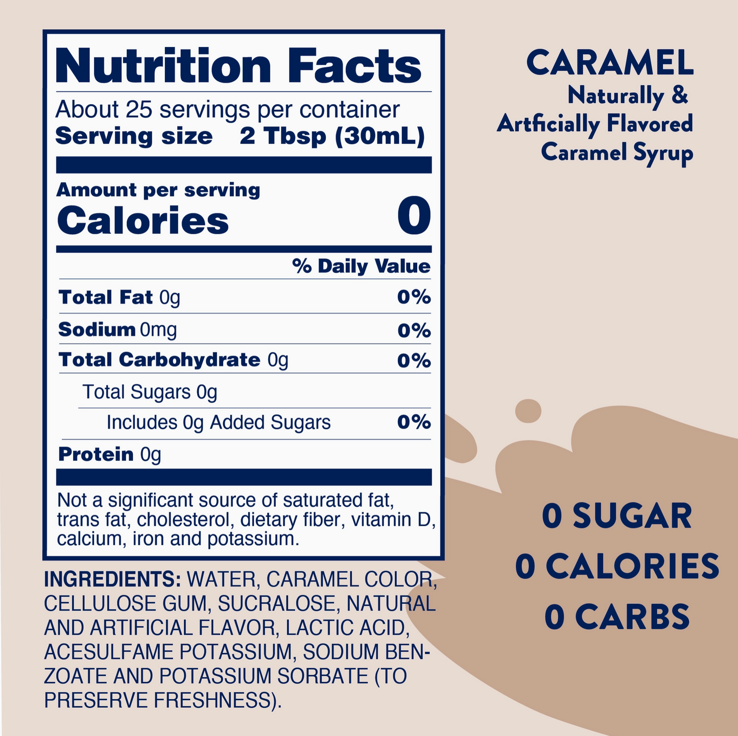 Sugar Free Caramel Syrup