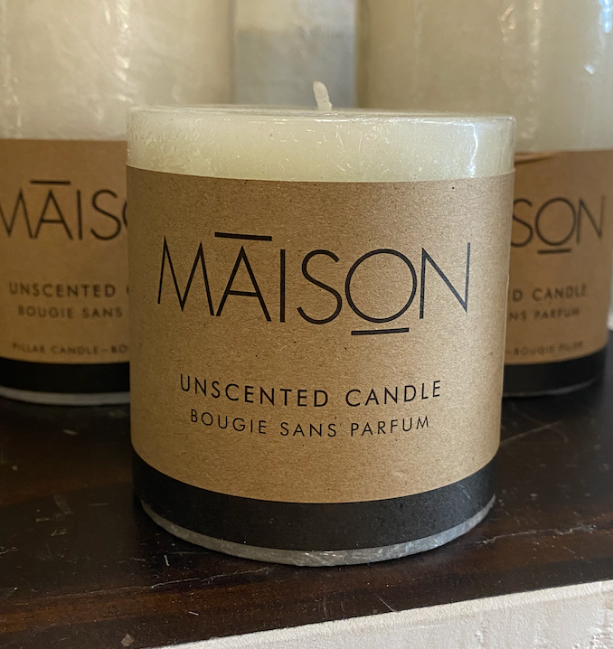 Paraffin Wax 3x3 Candle- White