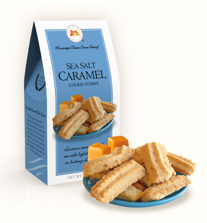 Sea Salt Caramel Cookie Straws 3.5 oz. Carton