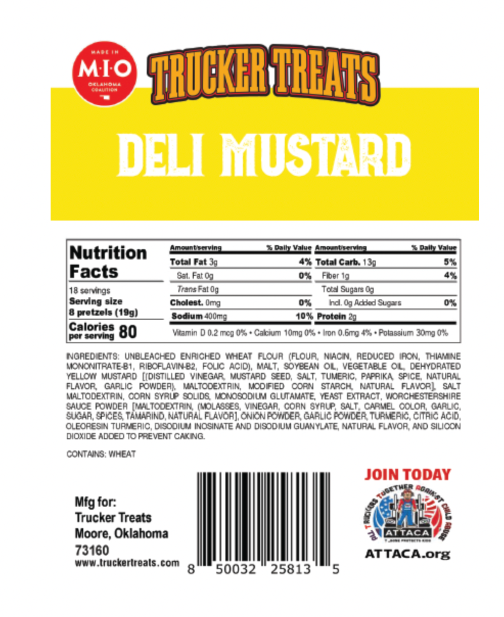 5.3oz Deli Mustard Pretzels