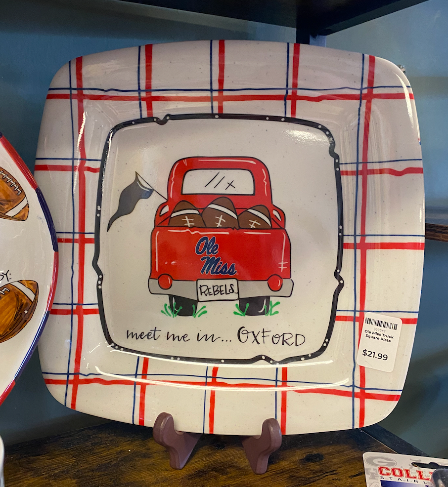 Ole Miss Truck Square Plate