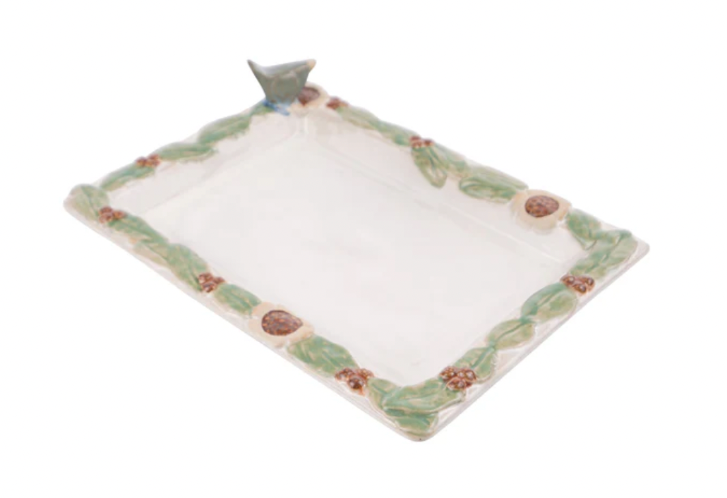 Blue Bird Rectangular Platter