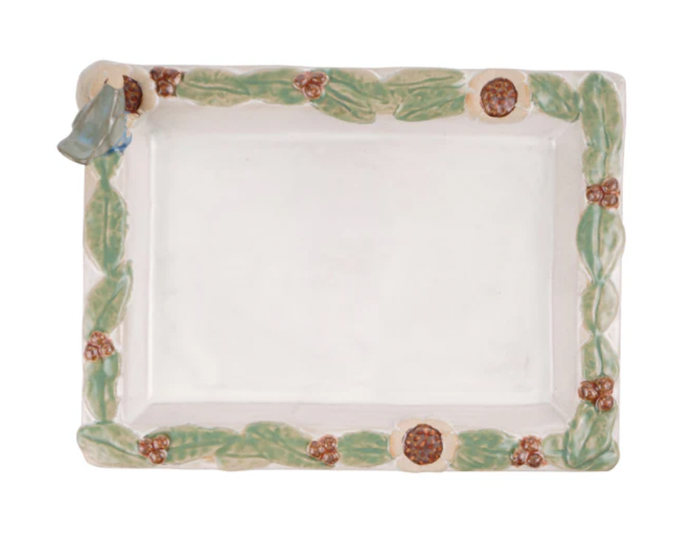 Blue Bird Rectangular Platter