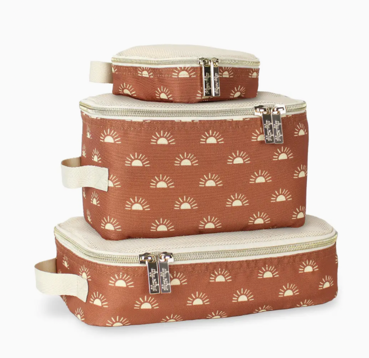 Pack Like A Boss Terracotta Sun Diaper Bag Packing Cubes