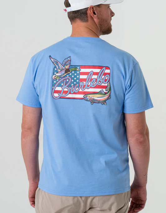 SS - BURLEBO Patch Flag - Heather Periwinkle