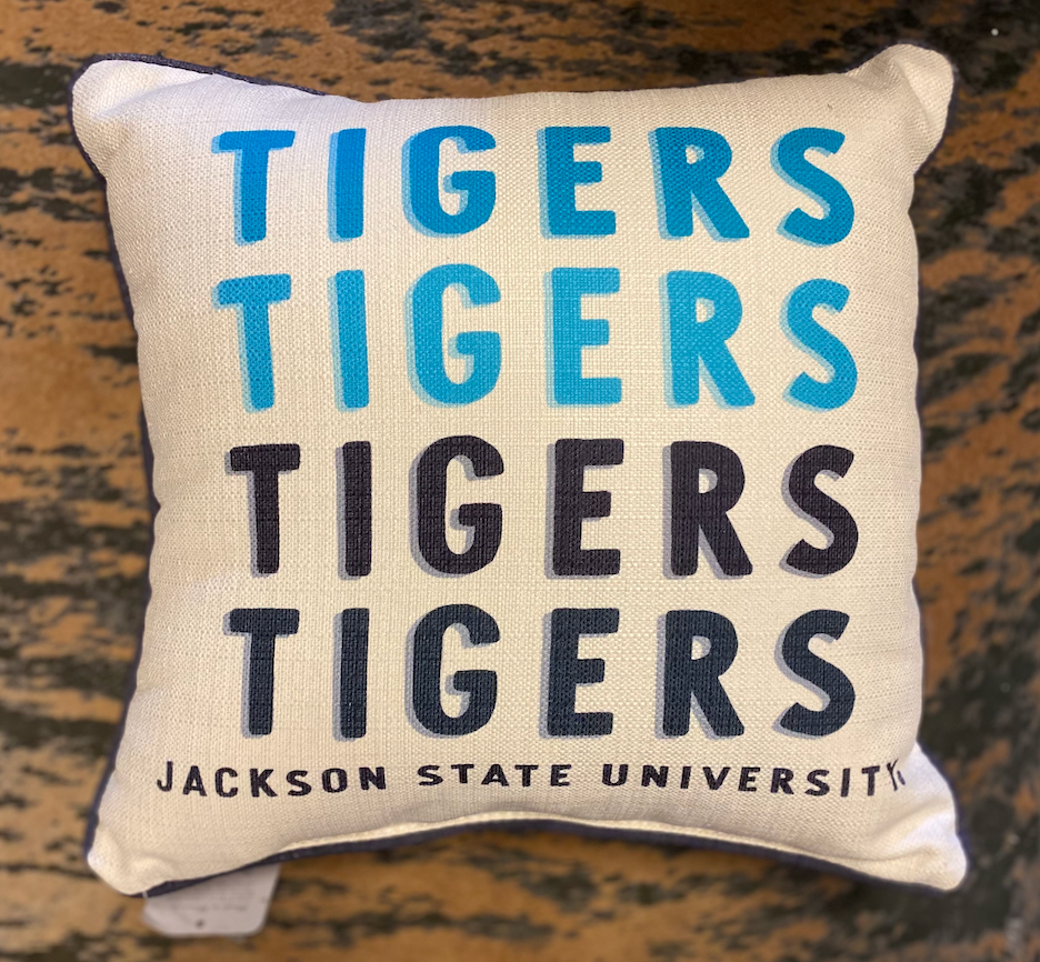 Mascot Gradient JSU Pillow + Piping NAVY