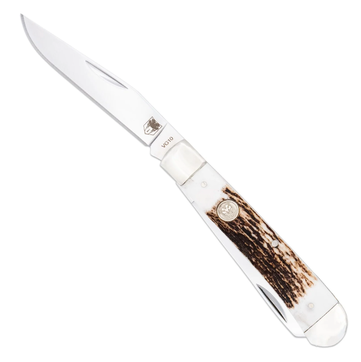 Traditional Two Blade Trapper Genuine Stag Handle