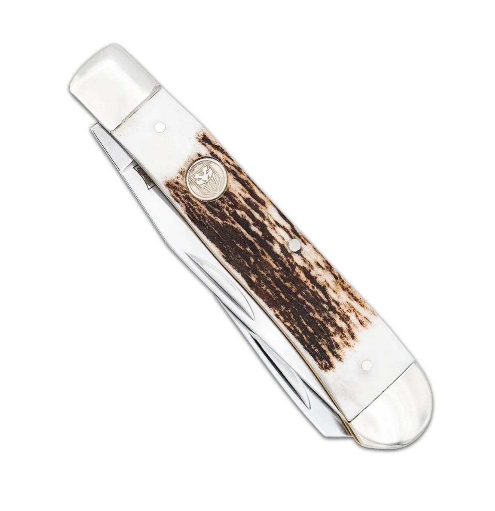 Traditional Two Blade Trapper Genuine Stag Handle