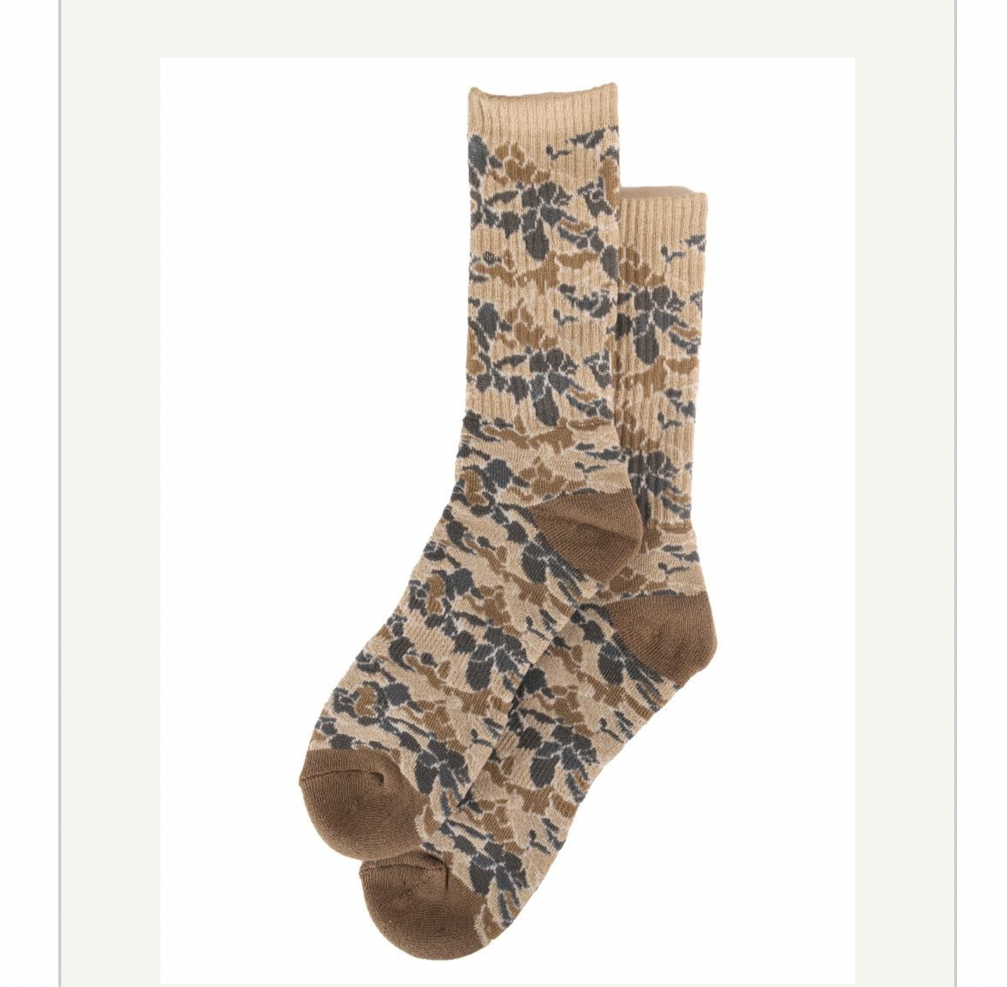 Men's Crew Knit Camo Socks