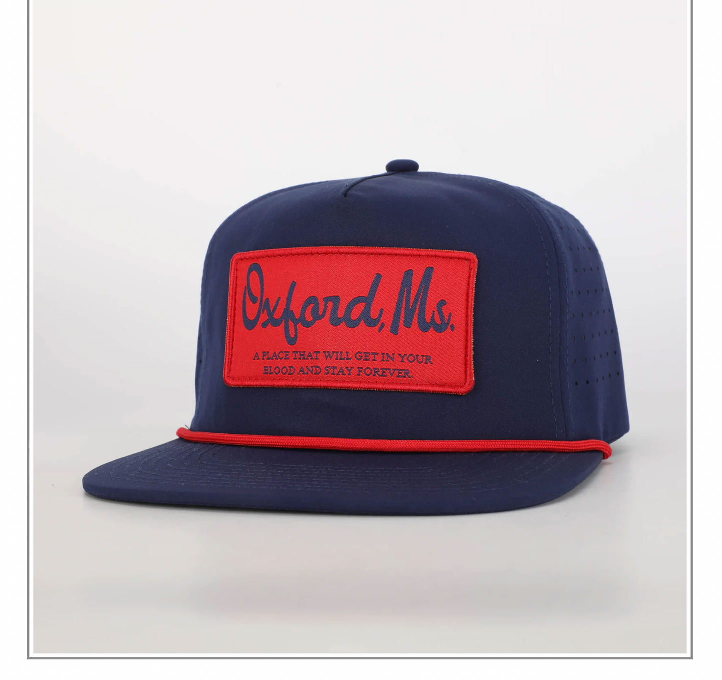 Oxford MS Patch Hat w/ Rope