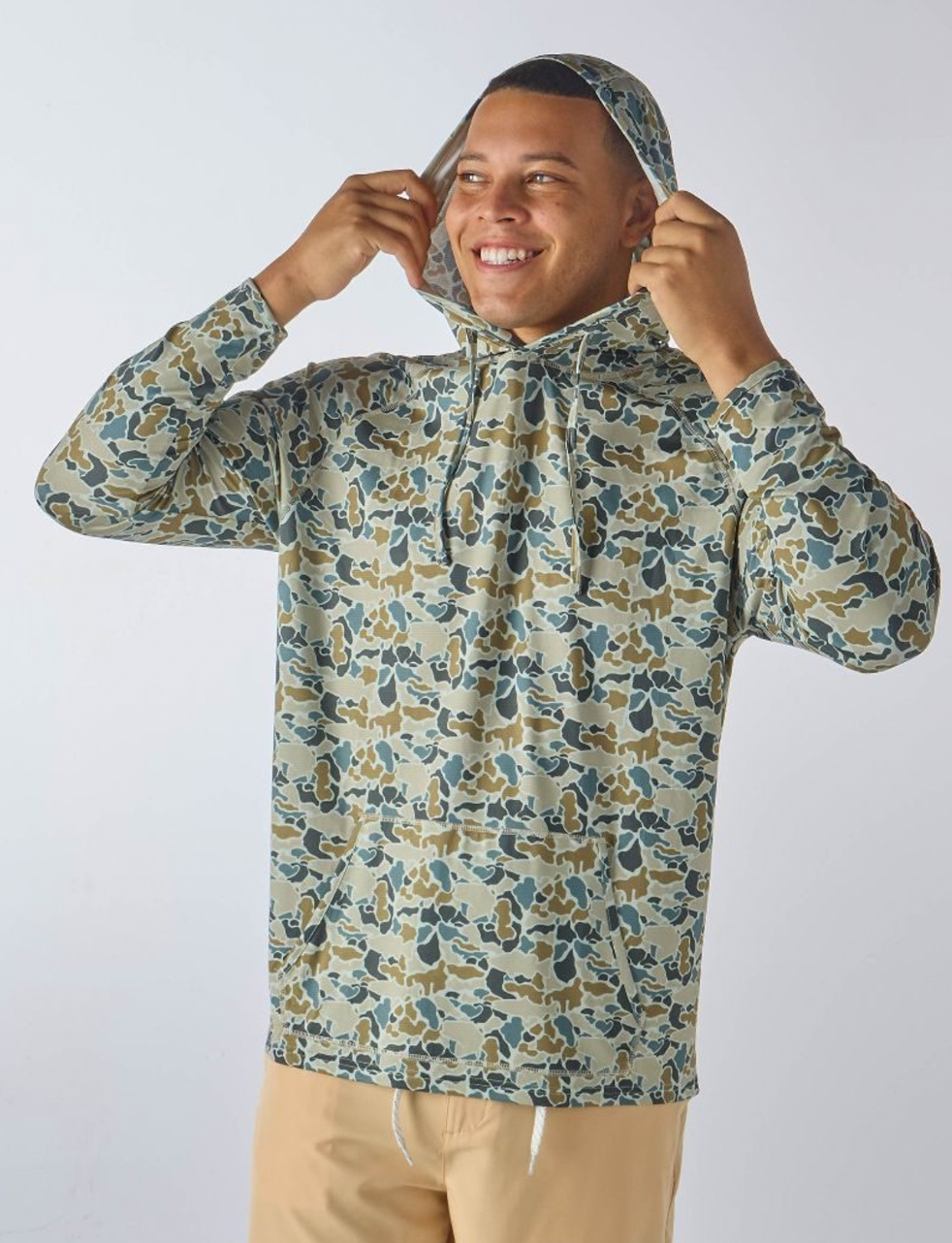 Mens Sports Hoodie-Camo