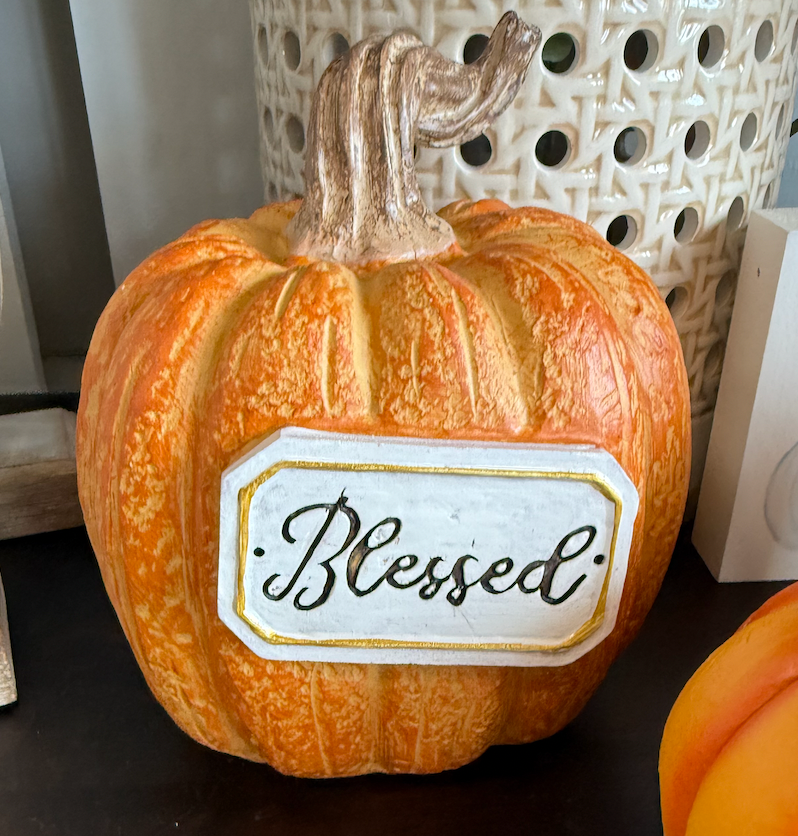 Fall Poly Pumpkin Blessed