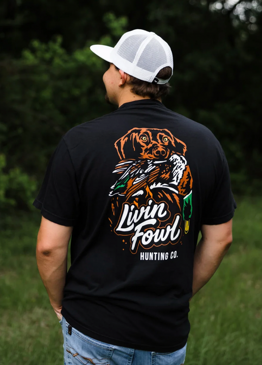 Retrieving in the Neon tee