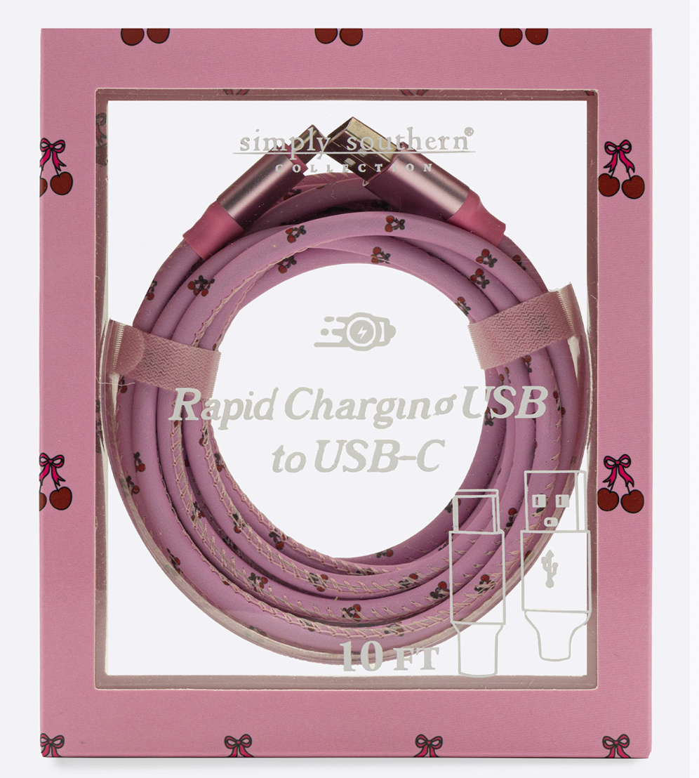 Tech Charger USBC- Cherry (Copy)