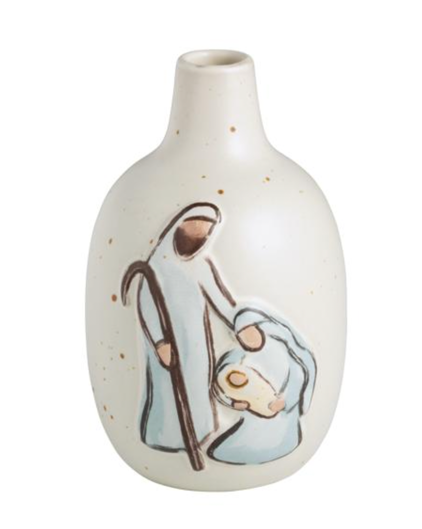 Medium Nativity Bud Vase
