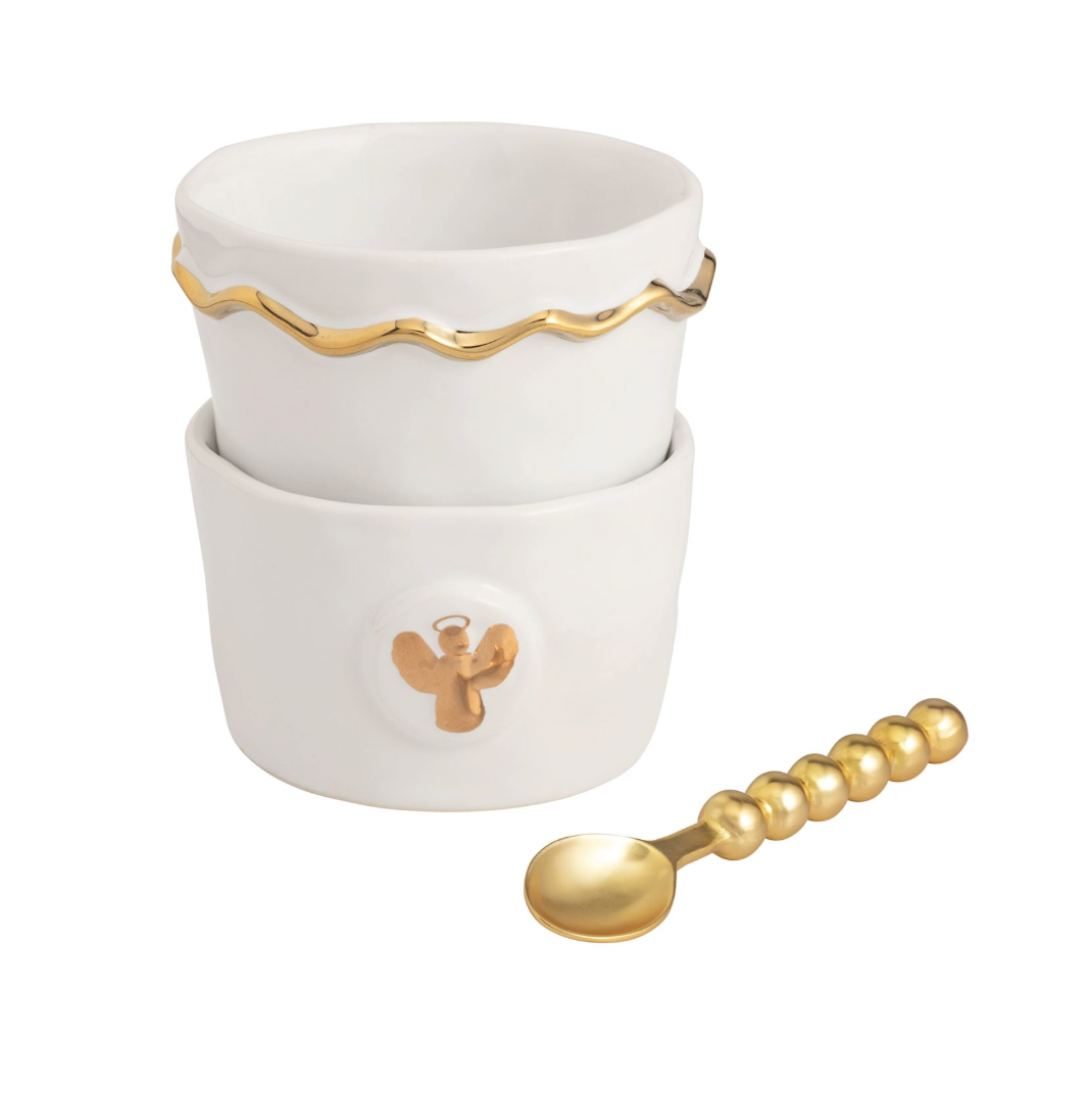 Angel Gold Intaglio Tidbit Set