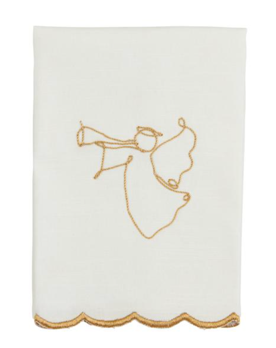 Angel Gold Scallop Towel