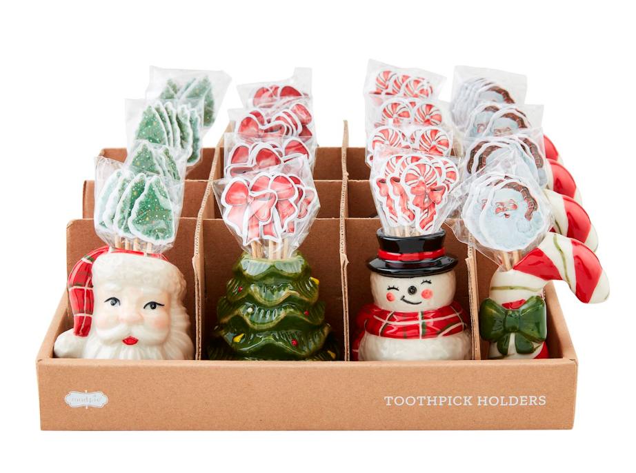 Christmas Toothpick Caddy Sets