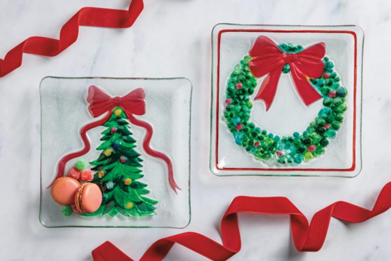 Wreath Glass Plater