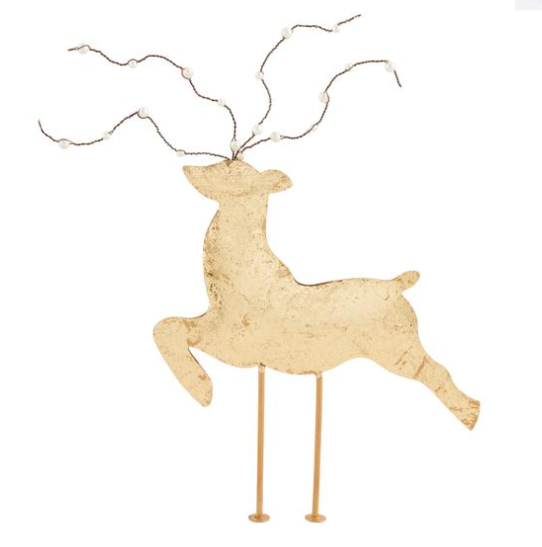 Large Gold Deer Sitter