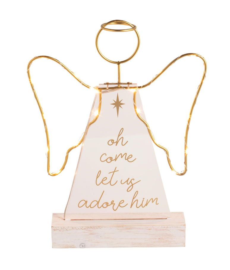Large Acrylic Angel Sitter