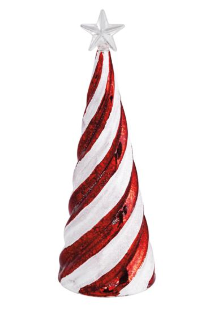 Medium Candy Cane Glass Tree