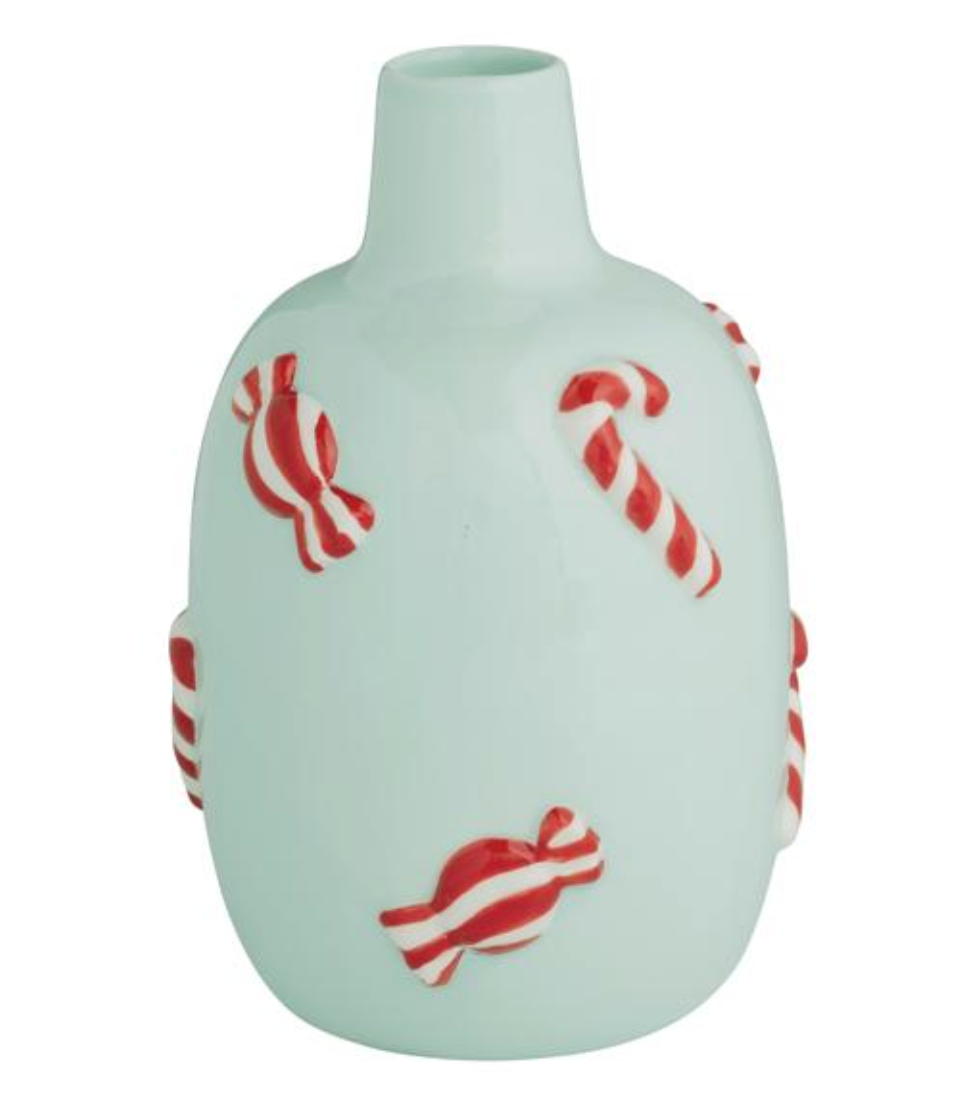 Candy Cane Holiday Vase