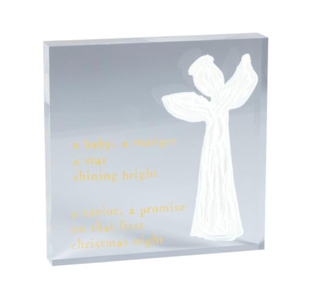A Baby Angel Scripture Plaque