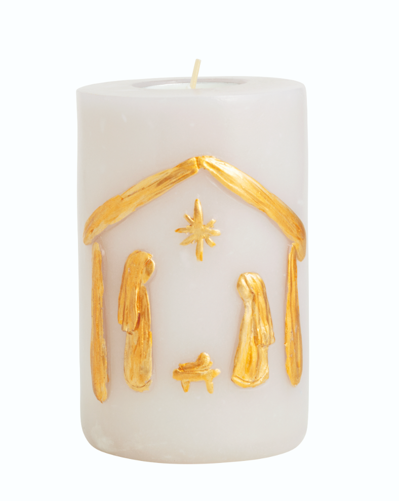 Nativity Refillable Candle