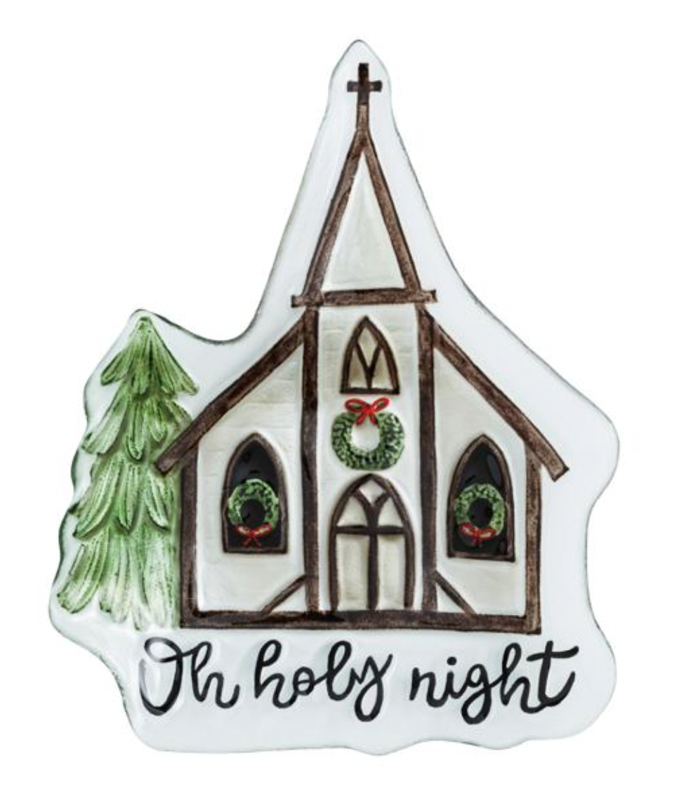 Fused Glass Church Plate