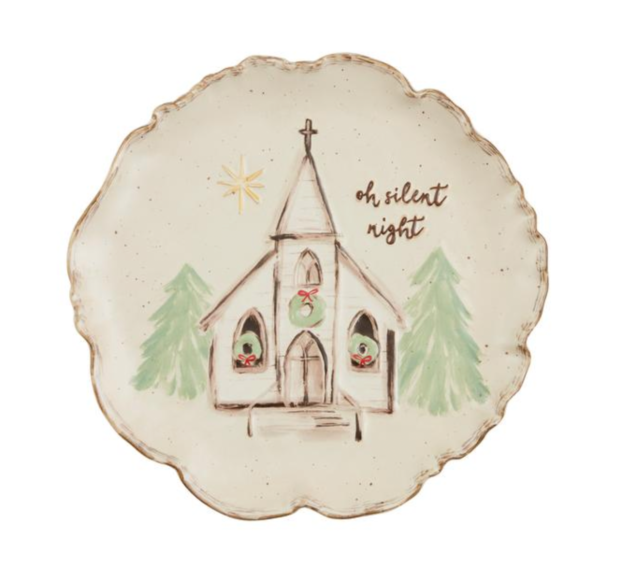 Oh Silent Night Church Platter