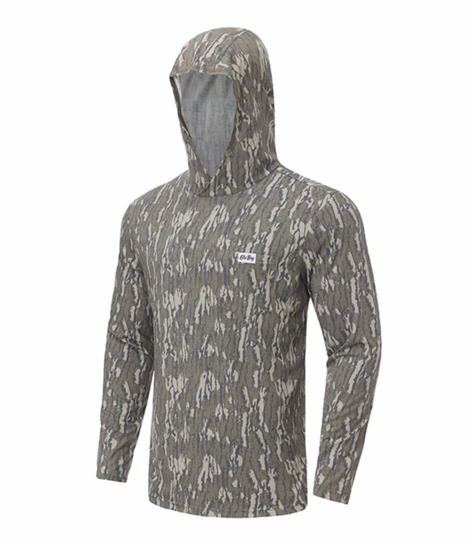 Performance Hooded Tee-Bottomland Camo