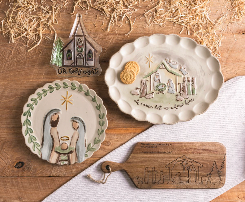 Nativity Oval Platter