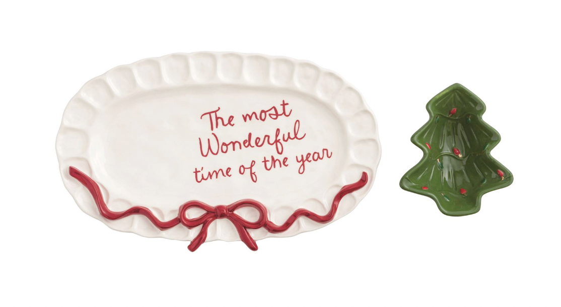 Bow Tree Platter & Tidbit
