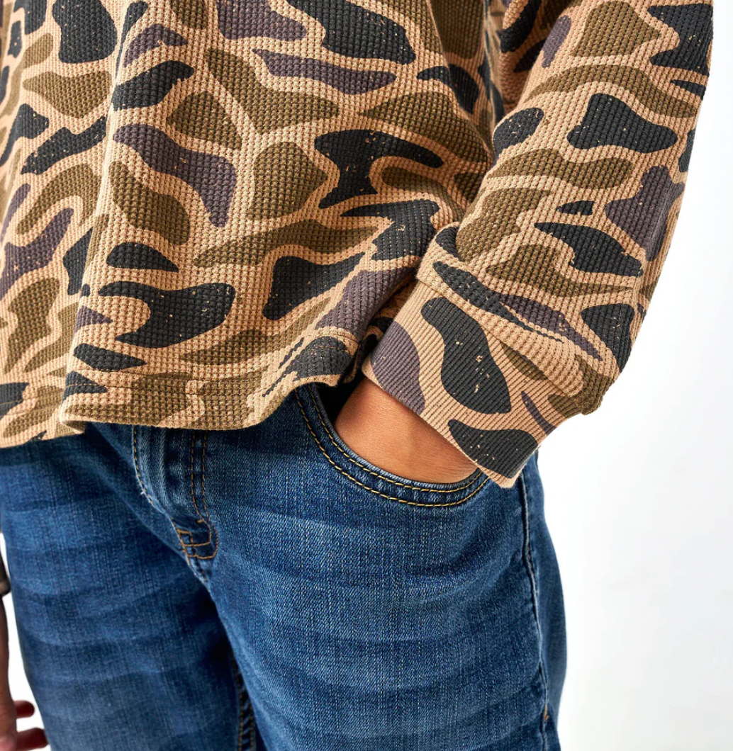 Youth - Thermal Hoodie - Gauge Camo
