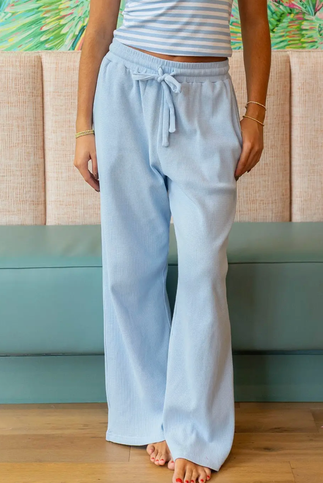 LULUMAC Waffle Pant-Blue