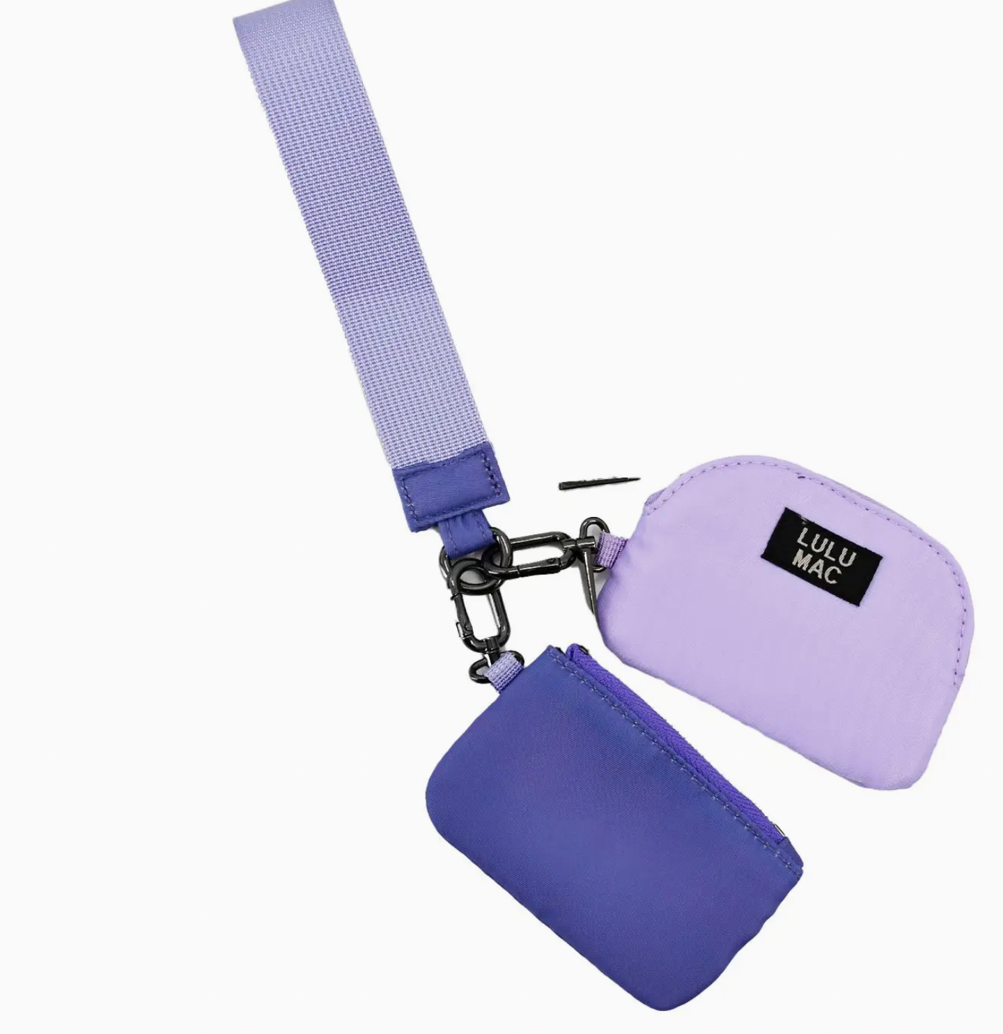 Purple/Lavender Lulu Mac Double Pouch Wristlets