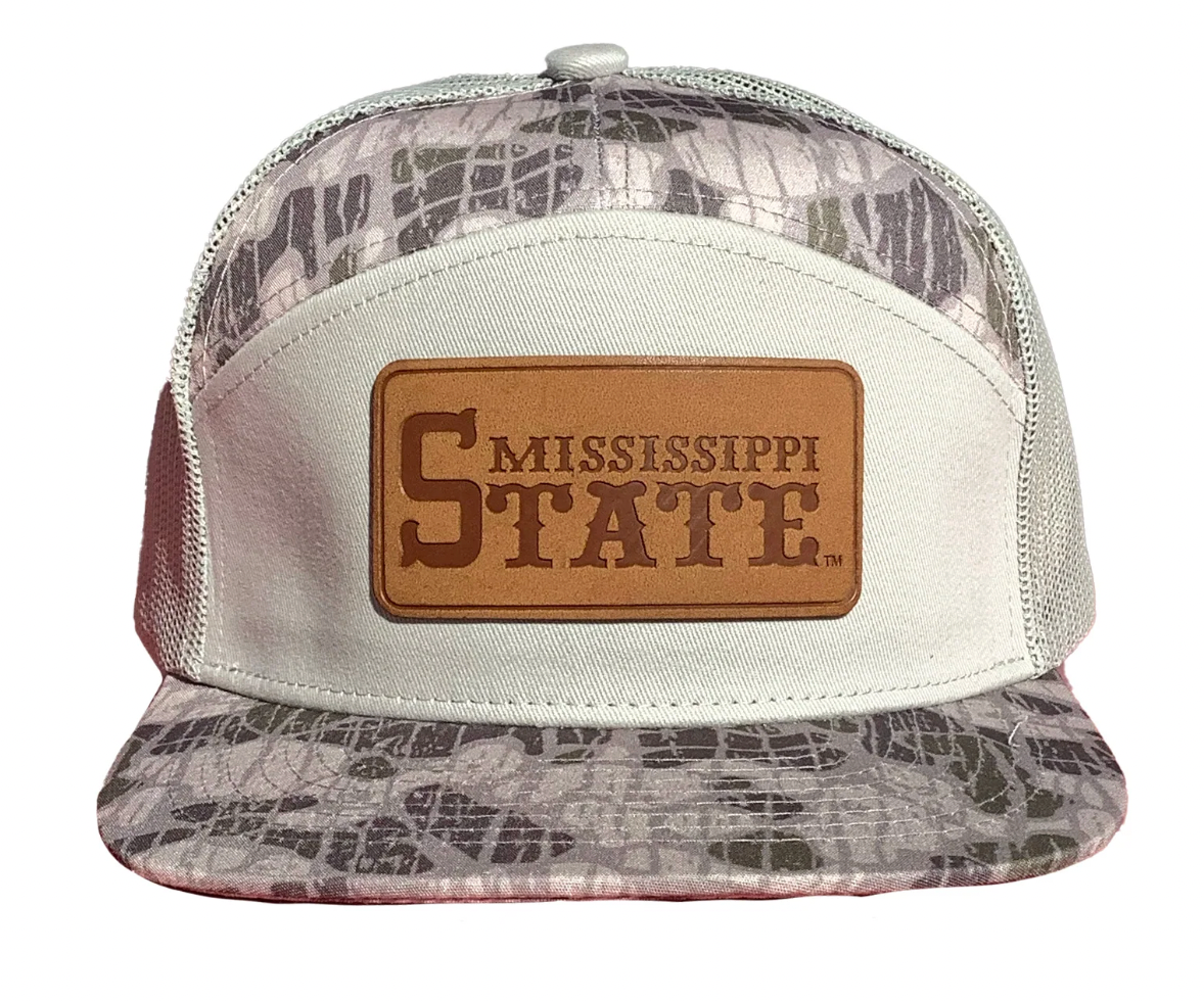 Msu Camo Ms State Leather Patch 7P-Deep Swamp Vein
