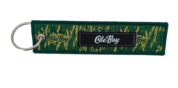 OLE BOY Classic Logo 5 inch Woven Embroidered Keychain