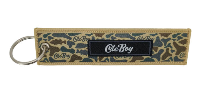 OLE BOY Classic Logo Keychain-Bass Camo