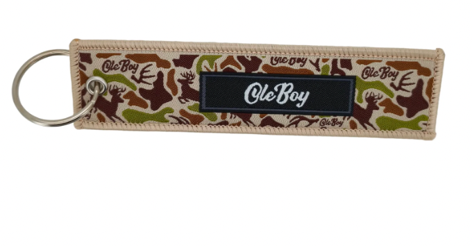 OLE BOY Classic Logo Keychain-Deer Camo